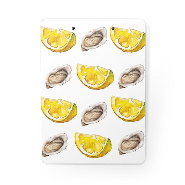 Oyster and Lemon Clipboard
